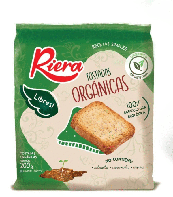 RIERA TOSTADAS ORGANICAS X18X200G