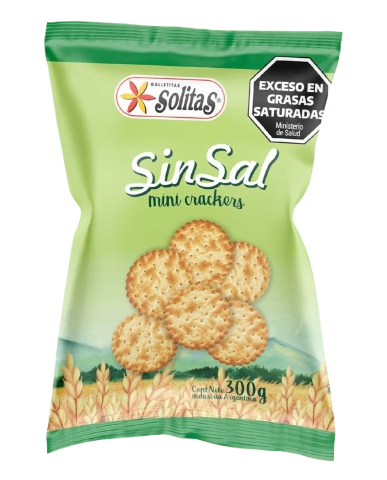 SOLITAS  MINI SIN / SAL  (NUEVA) 12X300 GR