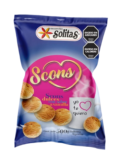 SOLITAS  SCONES VAI/LIMON NUEVO 8X500 GR