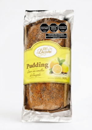 100 DUCADOS PUDDING LIMON C / SEM AMAPOLAS 8X100 GR