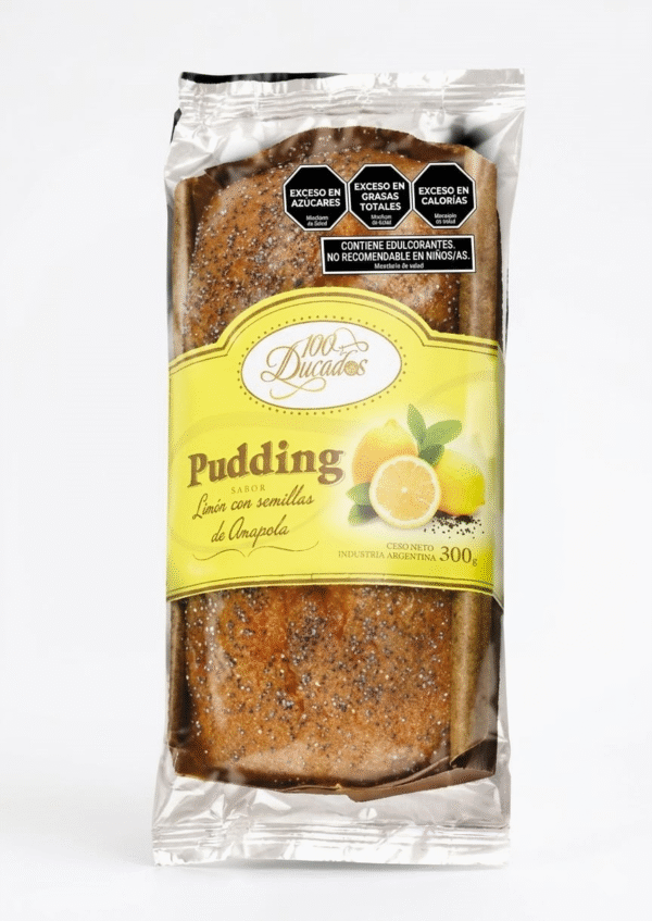 100 DUCADOS PUDDING LIMON C / SEM AMAPOLAS 8X100 GR