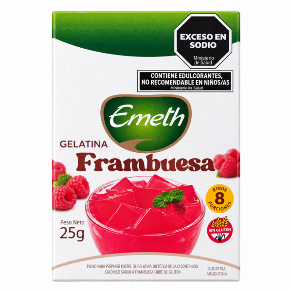 EMETH GELATINA FRAMBUESA LIGHT 6X25 G