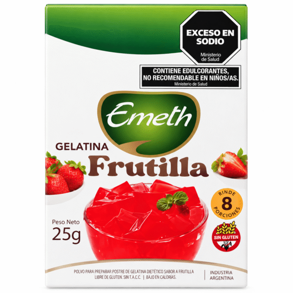 EMETH GELATINA DE FRUTILLA LIGHT 6X25 G