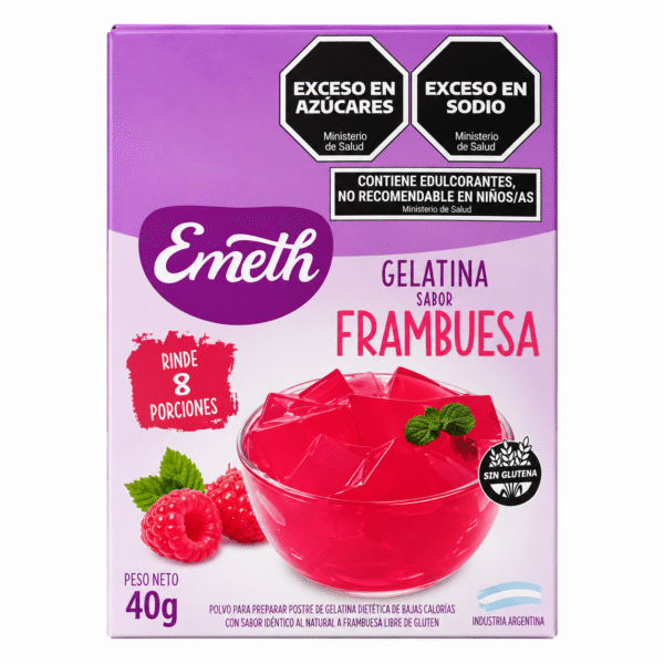 EMETH GELATINA FRAMBUESA 6X40 G