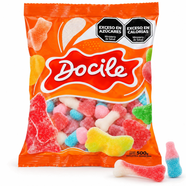 GAM DOCILE HUESITOS MIX DULCE Y ACIDO 1 bolsa X500 grs